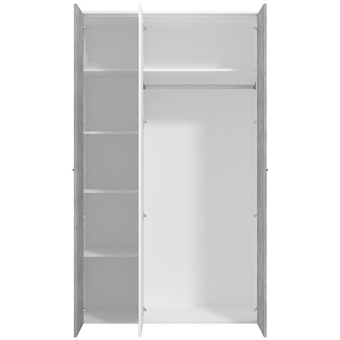 Szekrény Varadero beton/fehér 3K1O 11011616,3