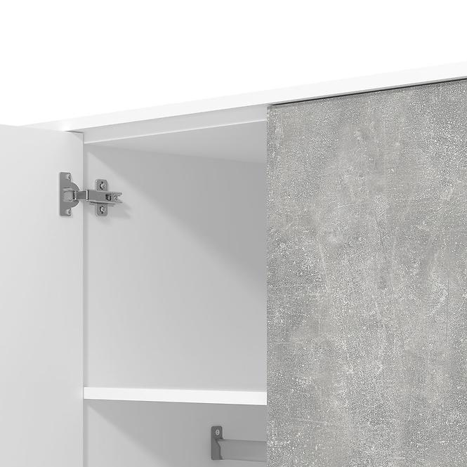 Szekrény Varadero beton/fehér 3K1O 11011616,4
