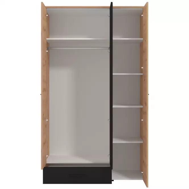 Szekrény Varadero artisan/fekete 3K1F1O 11011627,4