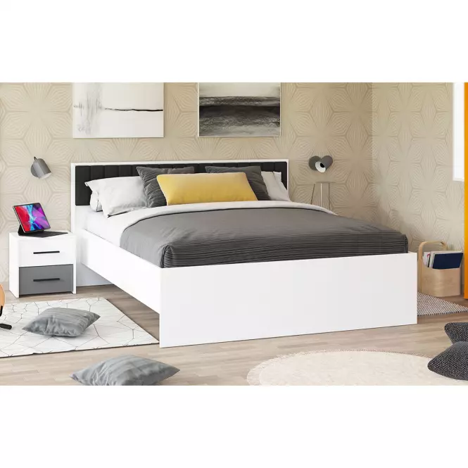 Ágy Varadero Plus beton/fehér 160x200 11011620