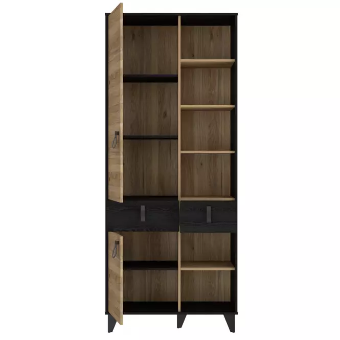 Regál Liona LYAR721-M687 tölgy Mauvella/tölgy Cabezone,4