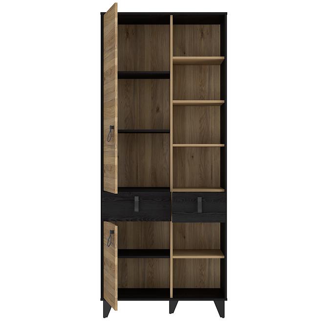Regál Liona LYAR721-M687 tölgy Mauvella/tölgy Cabezone,4