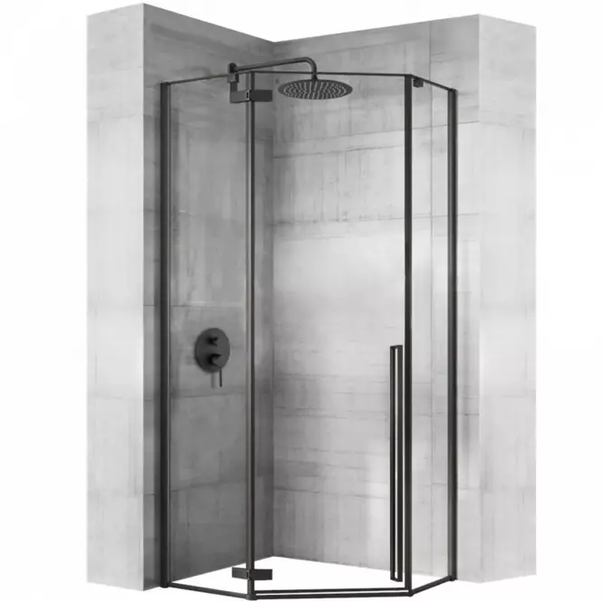 Zuhanykabin Diamond Rea K5622 90x90x195 black,2