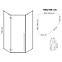Zuhanykabin Diamond Rea K5623 100x100x195 black,3