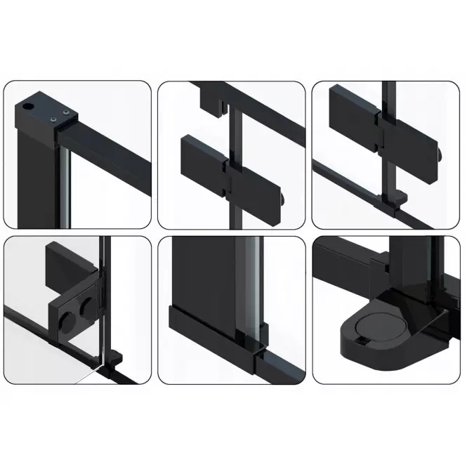 Zuhanykabin Fargo Rea K6950 100x80x195 black,4