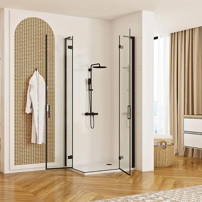 Zuhanykabin Hugo Rea K6600 80x80x200,5 black