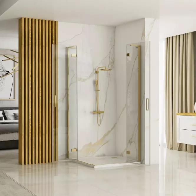 Zuhanykabin Hugo Rea K6608 80x80x200,5 gold brush