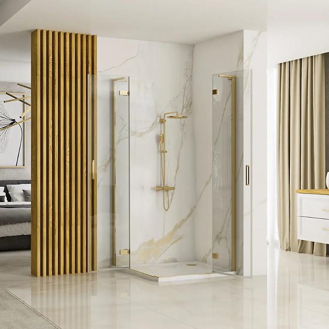 Zuhanykabin Hugo Rea K6608 80x80x200,5 gold brush