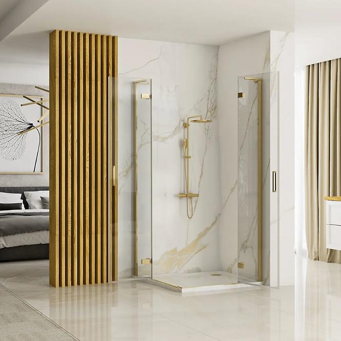 Zuhanykabin Hugo Rea K6609 90x90x200,5 gold brush