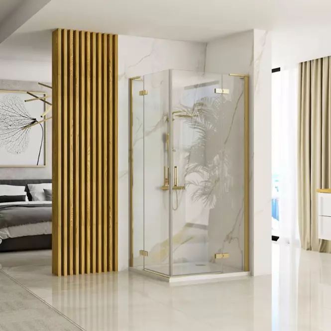 Zuhanykabin Hugo Rea K6609 90x90x200,5 gold brush