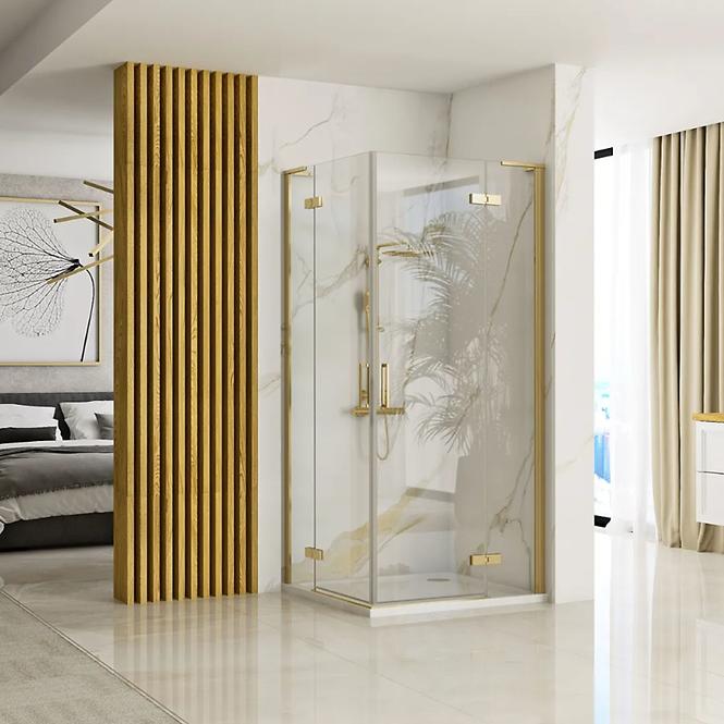 Zuhanykabin Hugo Rea K6609 90x90x200,5 gold brush