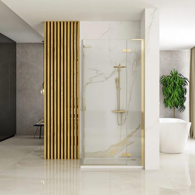 Zuhanykabin Hugo Rea K6609 90x90x200,5 gold brush