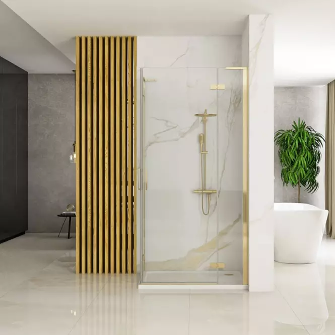 Zuhanykabin Hugo Rea K6609 90x90x200,5 gold brush,8