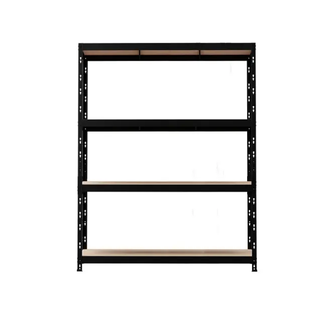 Fém tárolóállvány NERO II 180x120x45 4 polc/300kg fekete