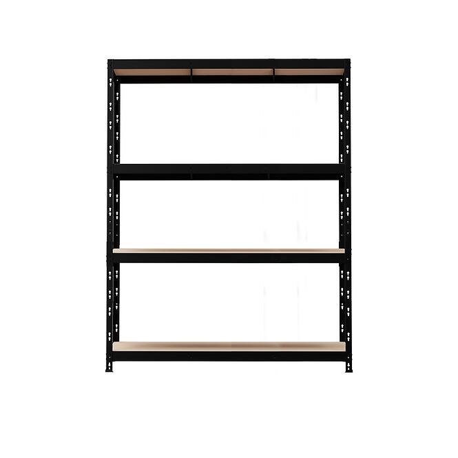 Fém tárolóállvány NERO II 180x120x45 4 polc/300kg fekete,2