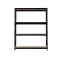 Fém tárolóállvány NERO II 180x120x45 4 polc/300kg fekete,2