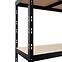 Fém tárolóállvány NERO II 180x120x45 4 polc/300kg fekete,3