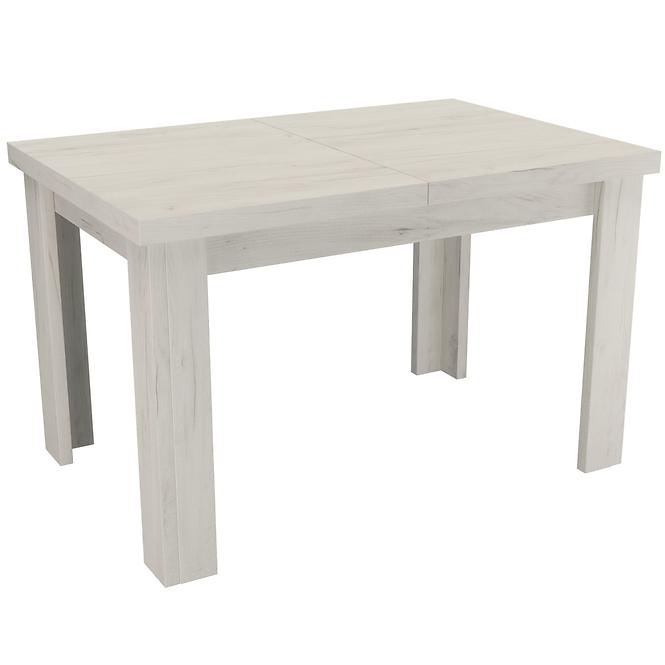 Kinyitható asztal kiscsi Kora 120/160x80cmx80 kraft fehér