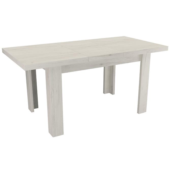 Kinyitható asztal kiscsi Kora 120/160x80cmx80 kraft fehér