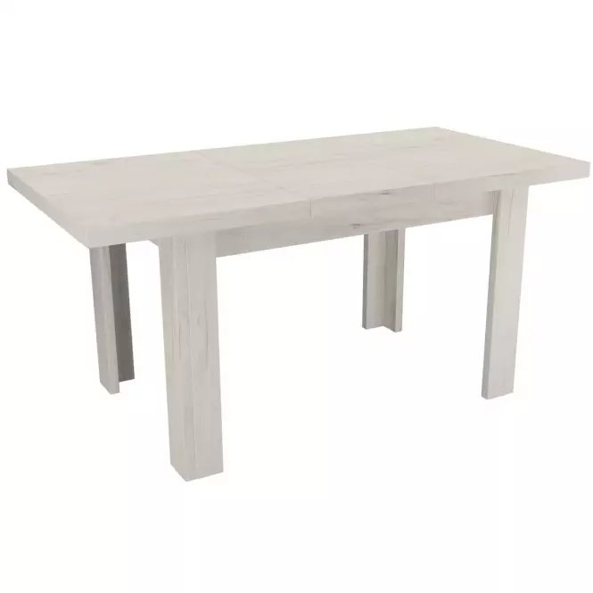 Kinyitható asztal kiscsi Kora 120/160x80cmx80 kraft fehér,2