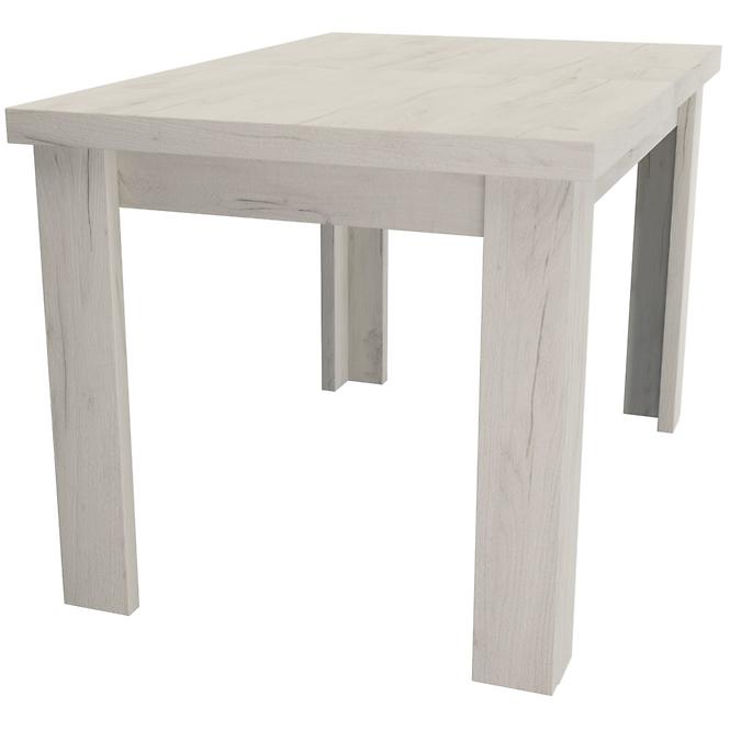 Kinyitható asztal kiscsi Kora 120/160x80cmx80 kraft fehér