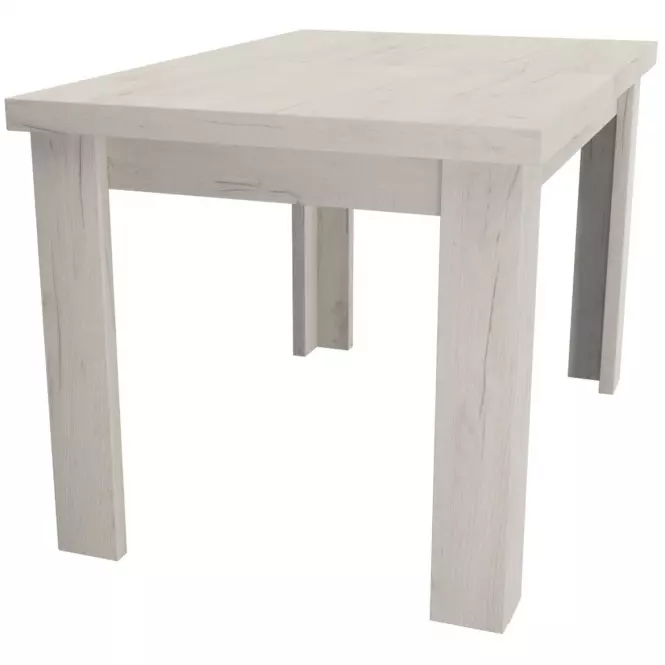 Kinyitható asztal kiscsi Kora 120/160x80cmx80 kraft fehér,3