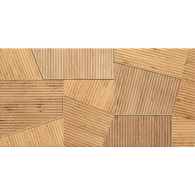 Csempe dekoratív Flare Wood 30,8/60,8