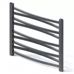 Fürdőszoba radiátor Łezka 3D Ł3D 9/40 fekete 500x440 mm