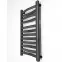 Fürdőszoba radiátor Łezka 3D Ł3D 12/40 fekete 675x440 mm,2