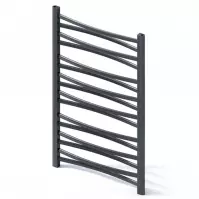 Fürdőszoba radiátor Łezka 3D Ł3D 16/40 fekete 910x440 mm