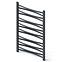 Fürdőszoba radiátor Łezka 3D Ł3D 16/40 fekete 910x440 mm