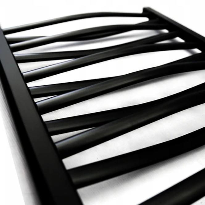 Fürdőszoba radiátor Łezka 3D Ł3D 16/40 fekete 910x440 mm