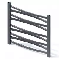 Fürdőszoba radiátor Łezka 3D Ł3D 9/50 fekete 500x540 mm