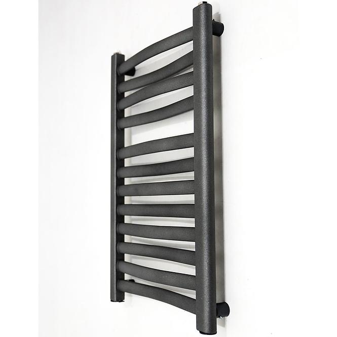 Fürdőszoba radiátor Łezka 3D Ł3D 12/50 fekete 675x540 mm