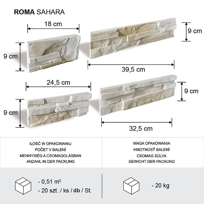 Csempe dekoratív Roma Sahara csomag=0,51m2