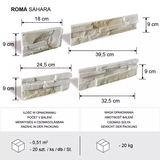 Csempe dekoratív Roma Sahara csomag=0,51m2,6