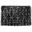 Szőnyeg Skin fehér/fekete  háttér 3D CDW-8099 99