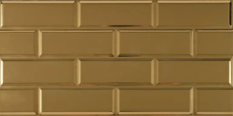 Csempe Dekor Mirror Gold Rekt 30/60