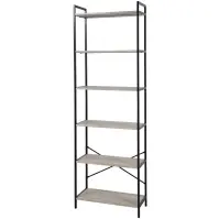 Polcos állvány Modesto 331365A-6(W60) világosszürke tölgy/fekete