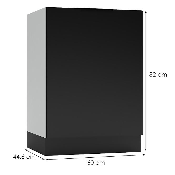 Konyhaszekrény Mina D60PC fekete,2