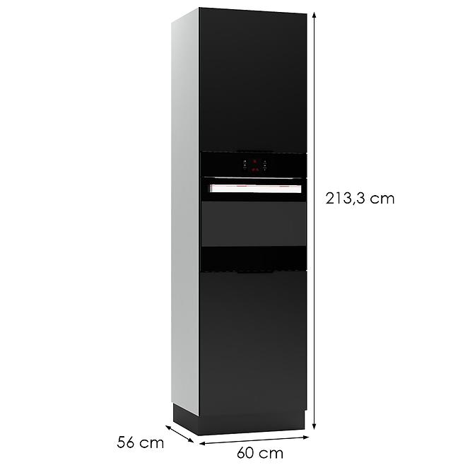 Konyhaszekrény Mina D60 PK/2133 fekete