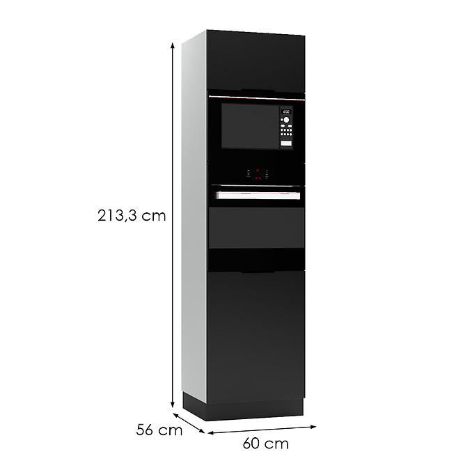 Konyhaszekrény Mina D60 PK MV/2133 fekete