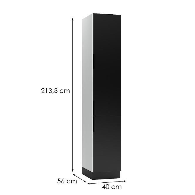 Konyhaszekrény Mina D40SŁ/2133 fekete,2