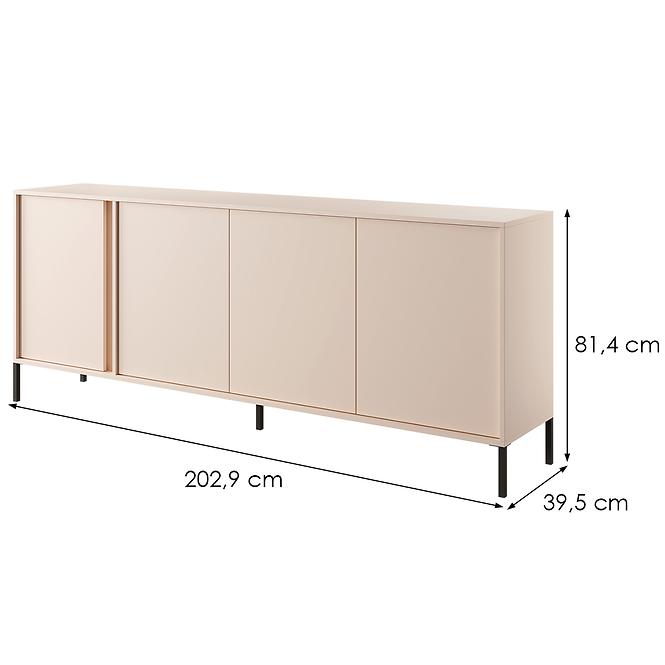 Komód DAST  203 4D bézs