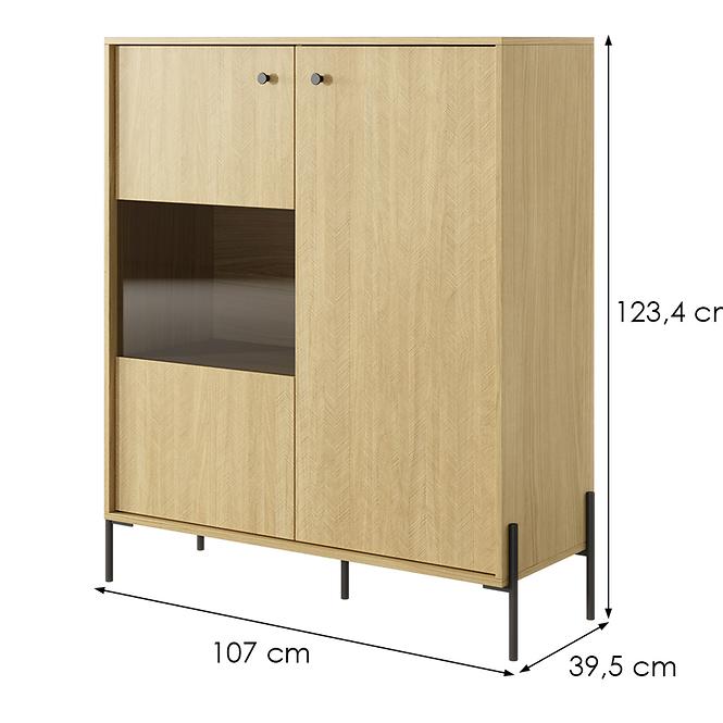 Szekrény SCANDI scandi tölgy/scandi fenyő