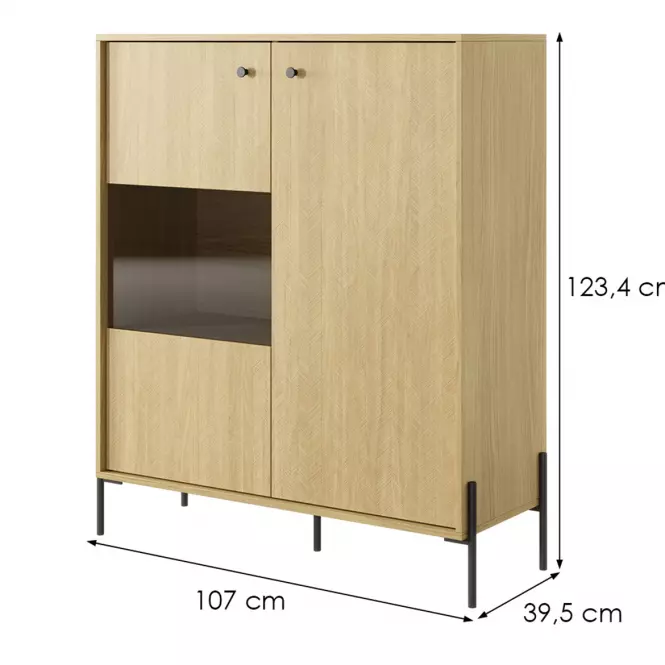 Szekrény SCANDI scandi tölgy/scandi fenyő,5