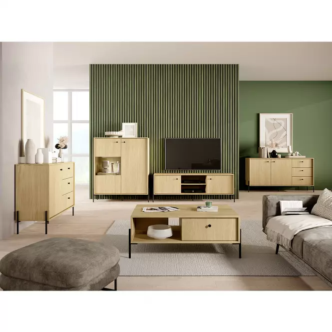 Szekrény SCANDI scandi tölgy/scandi fenyő,7
