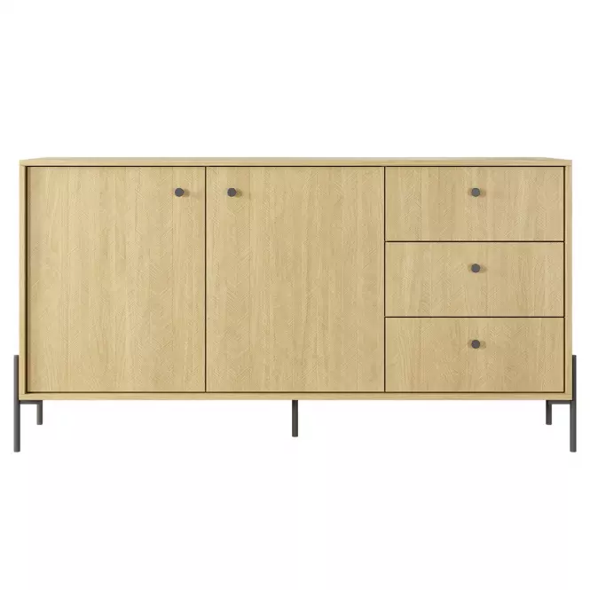 Komód SCANDI 153 2D3S scandi tölgy/scandi fenyő