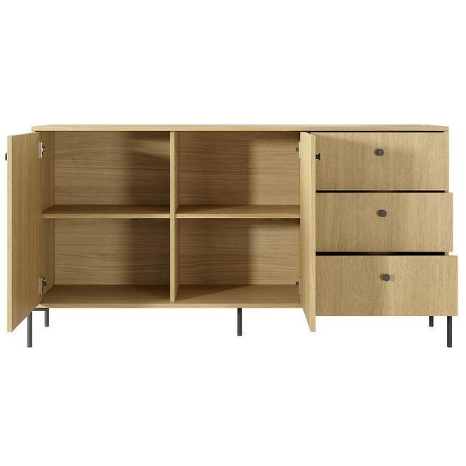 Komód SCANDI 153 2D3S scandi tölgy/scandi fenyő