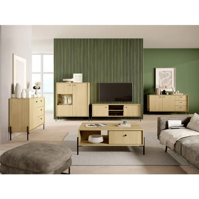 Komód SCANDI 103 D3S scandi tölgy/scandi fenyő,7